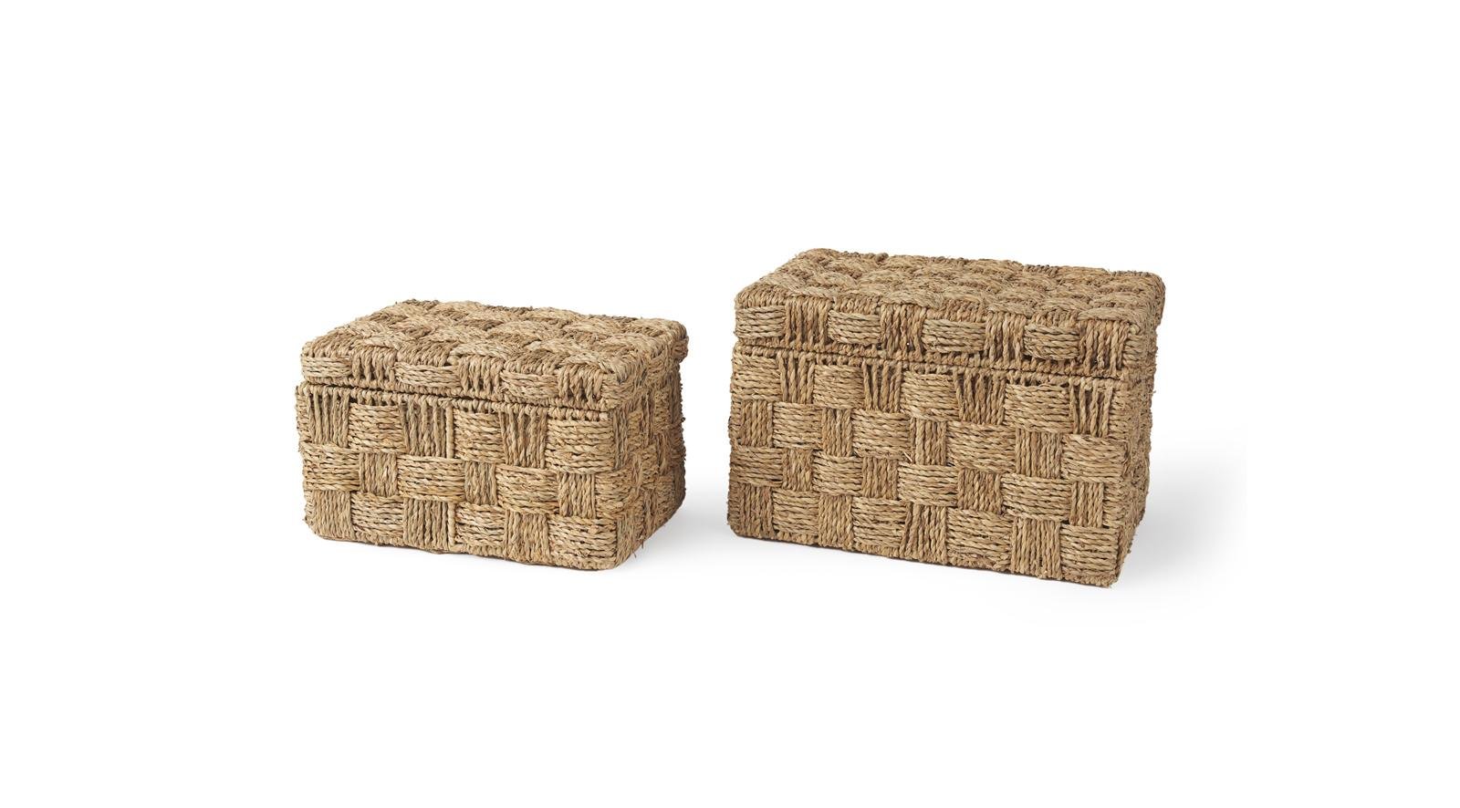 Hanalei Seagrass Boxes S/3