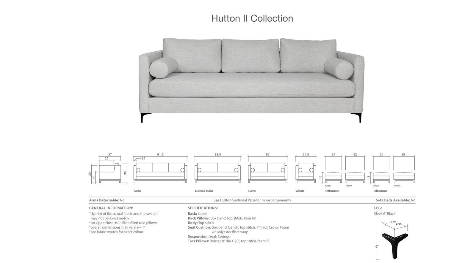 Hutton Sofa - Image 8