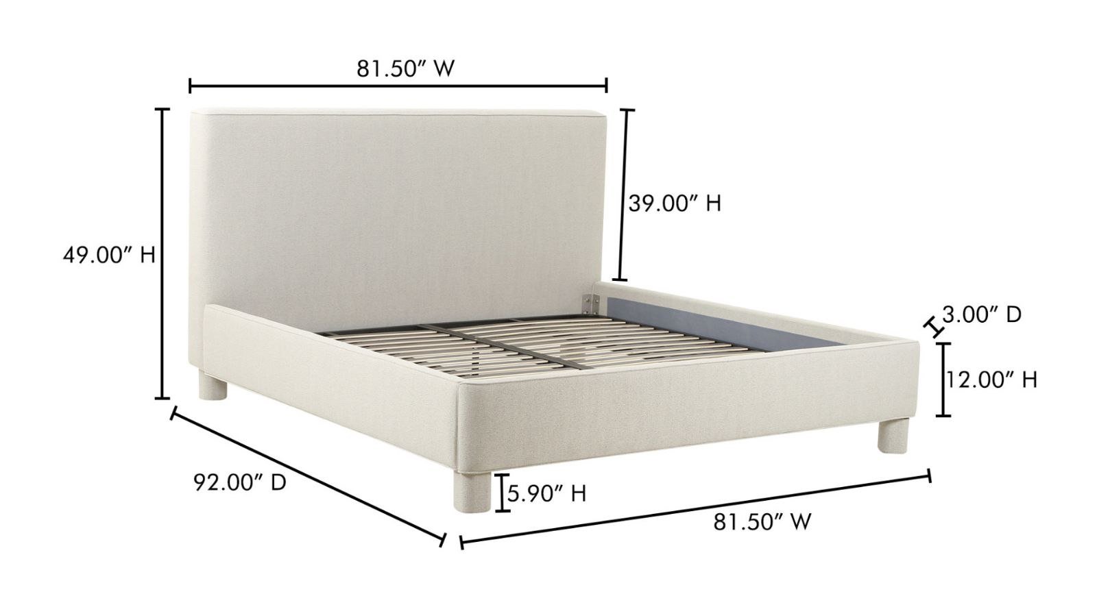Ichigo King Bed- Light Grey - Image 15
