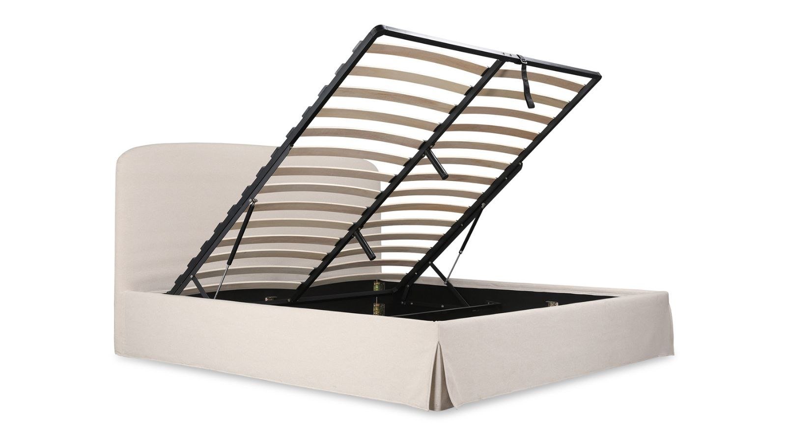 JOAN QUEEN STORAGE BED- CREAM - Image 9