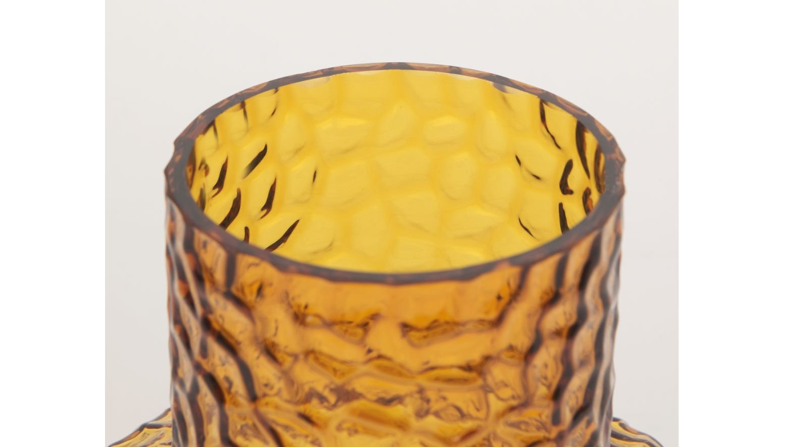 Jolene Amber Glass Vase-Short - Image 6