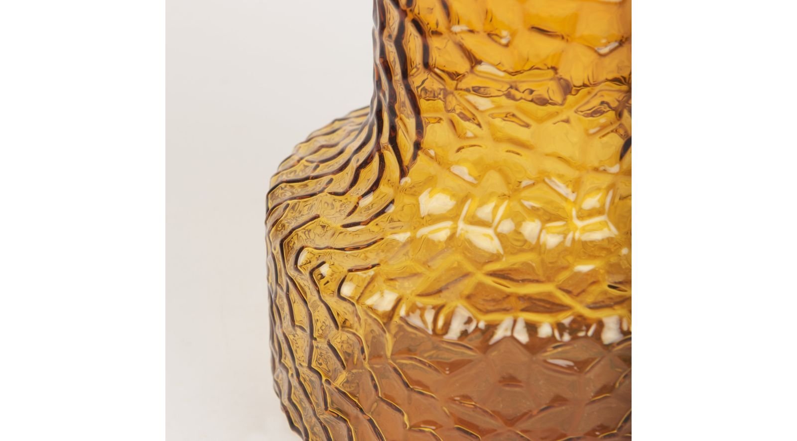 Jolene Amber Glass Vase-Short - Image 5