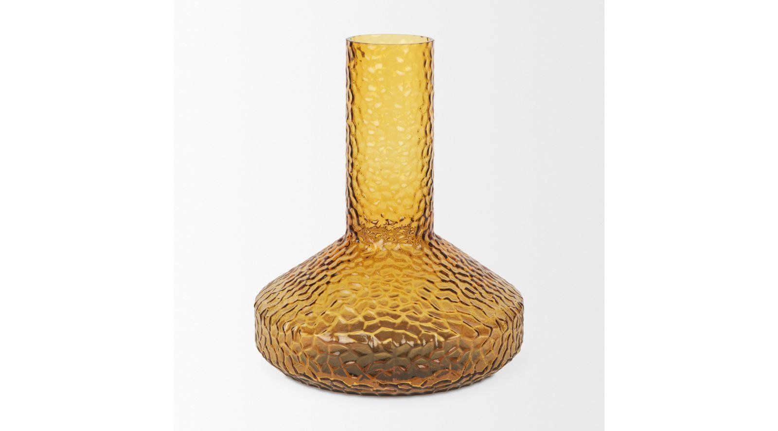 Jolene Amber Glass Vase-Tall - Image 9