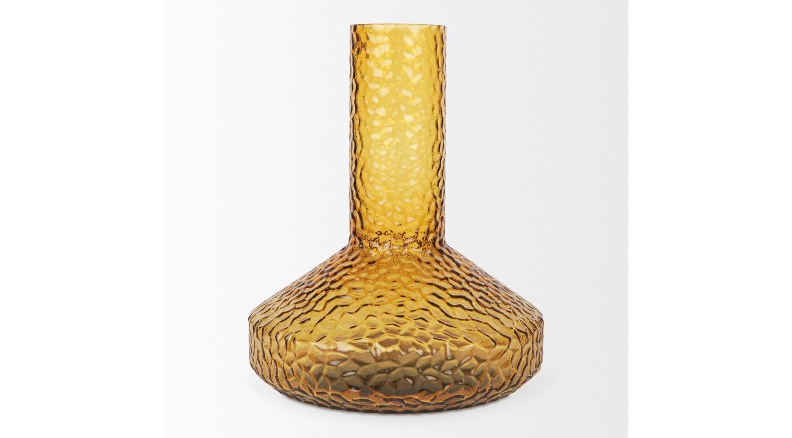 Jolene Amber Glass Vase-Tall - Image 8