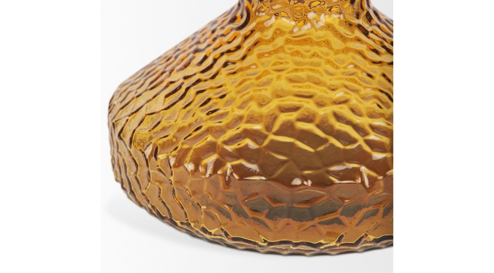 Jolene Amber Glass Vase-Tall - Image 4