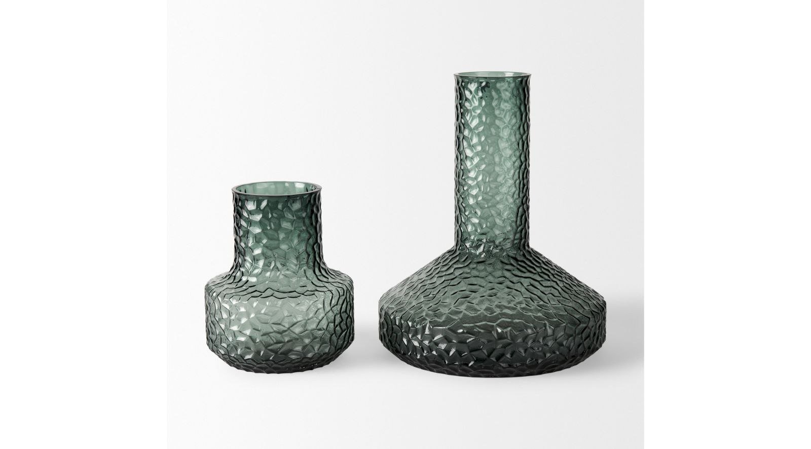 Jolene Green Glass Vase-Tall - Image 10