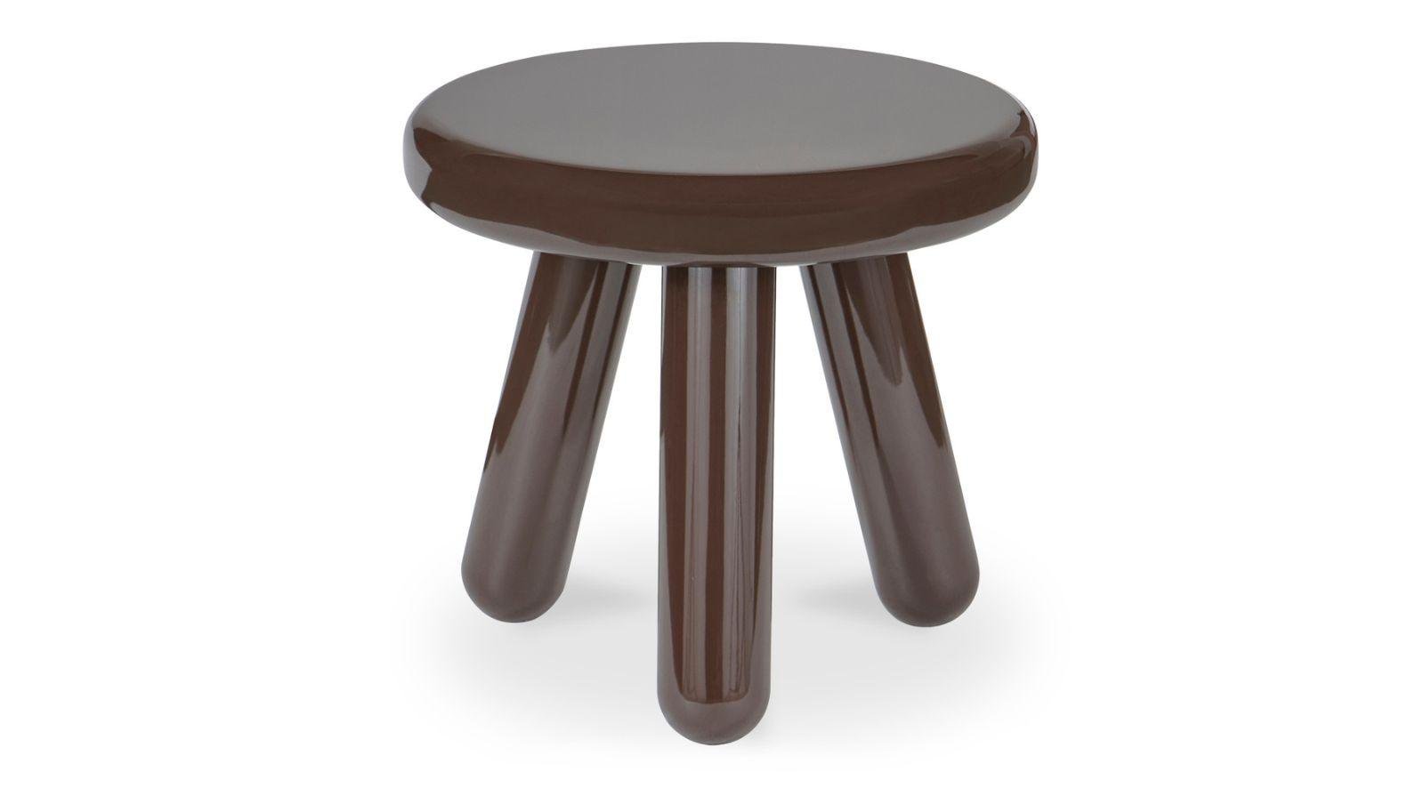 Joy Accent Table- Dark Brown