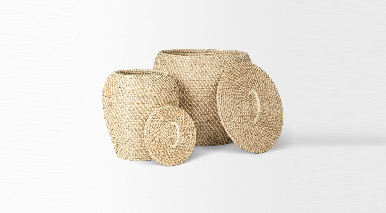 Kalopa Seagrass Floor Baskets S/3 - Image 4