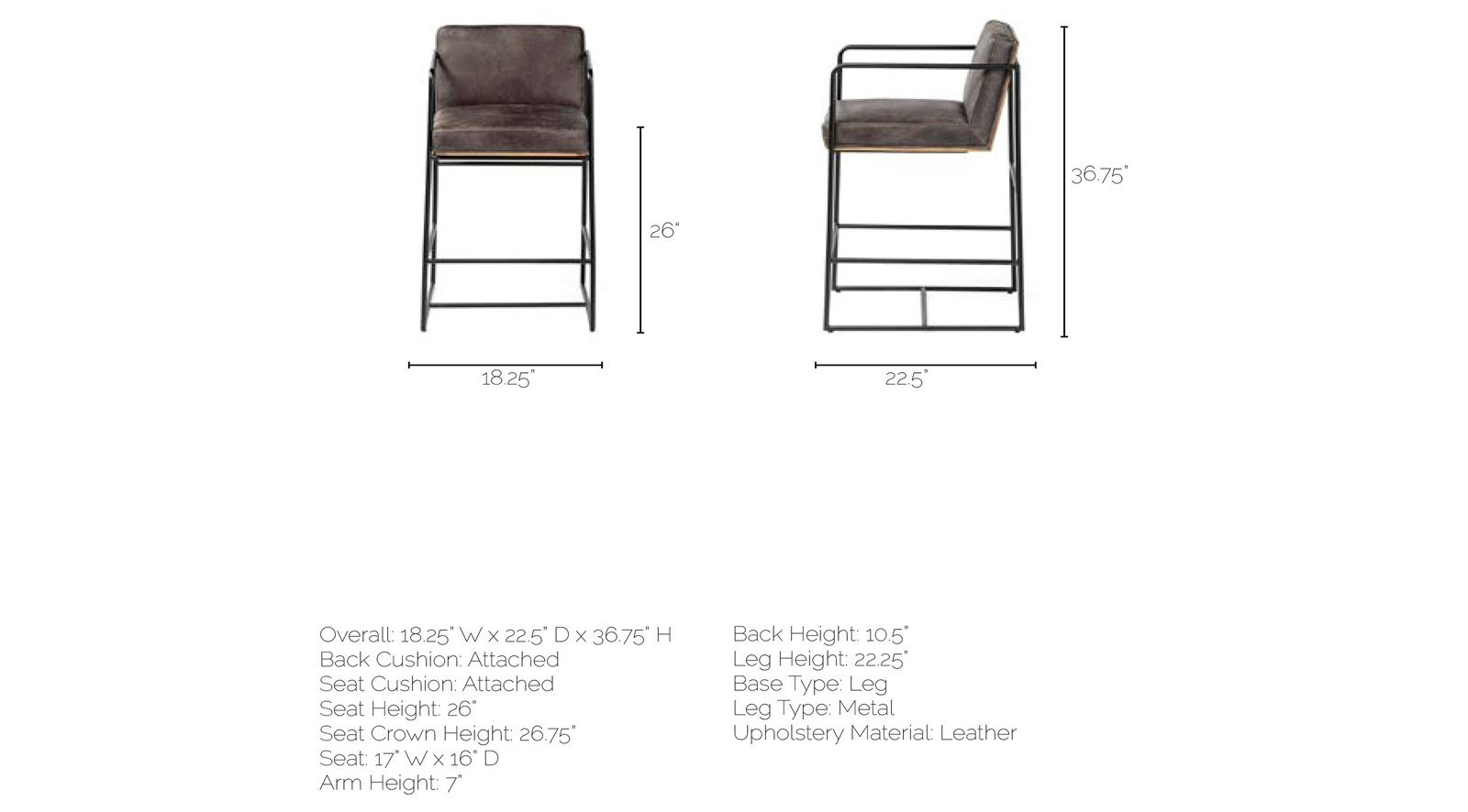 Stamford Counter Stool - Image 5