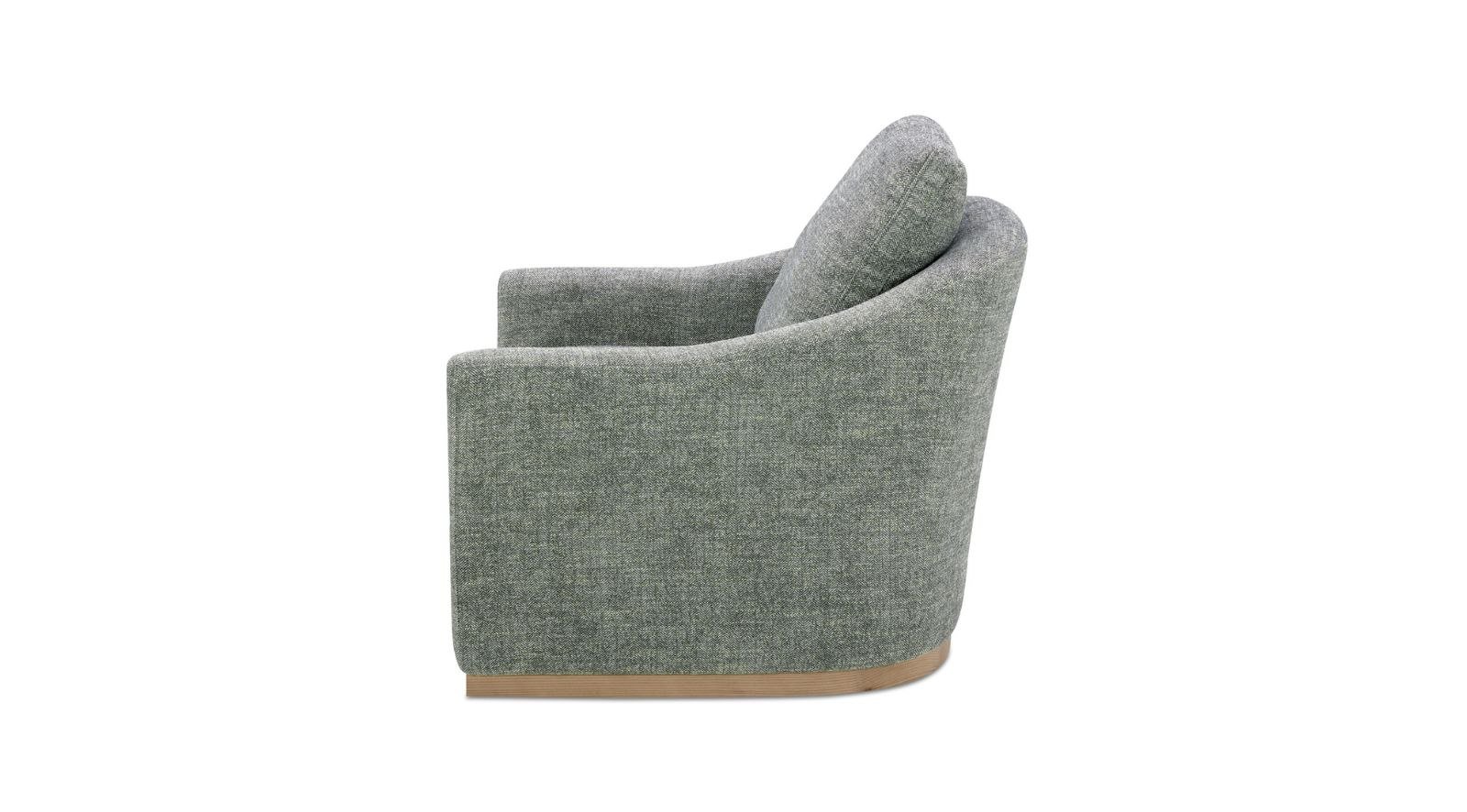 Linden Swivel Chair- Slated Moss - Image 2
