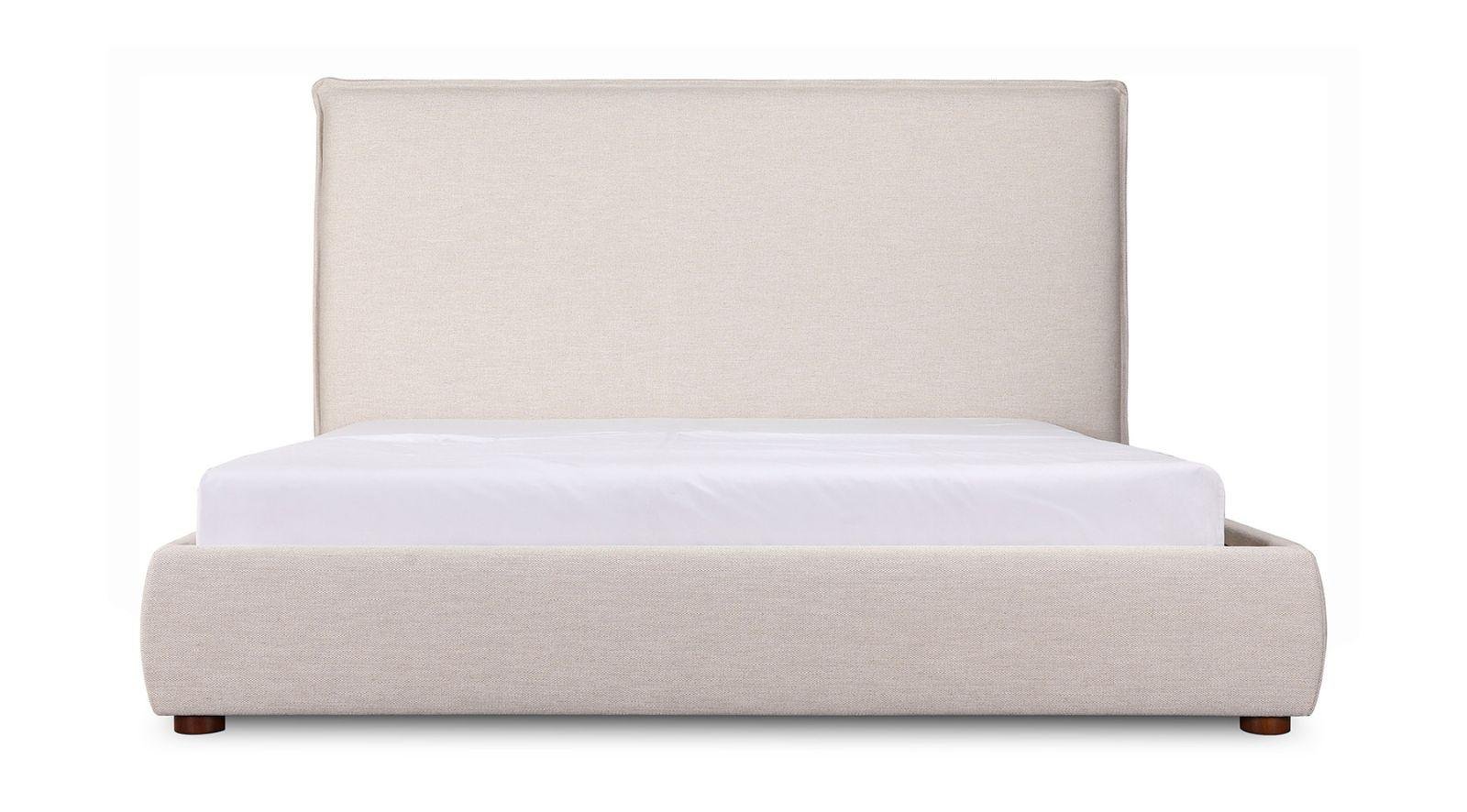 LUZON KING BED TALL HEADBOARD WHEAT