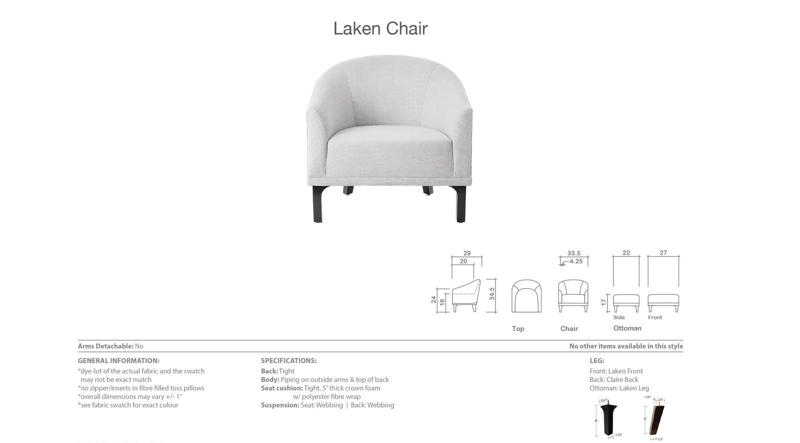 Laken Chair - Image 2