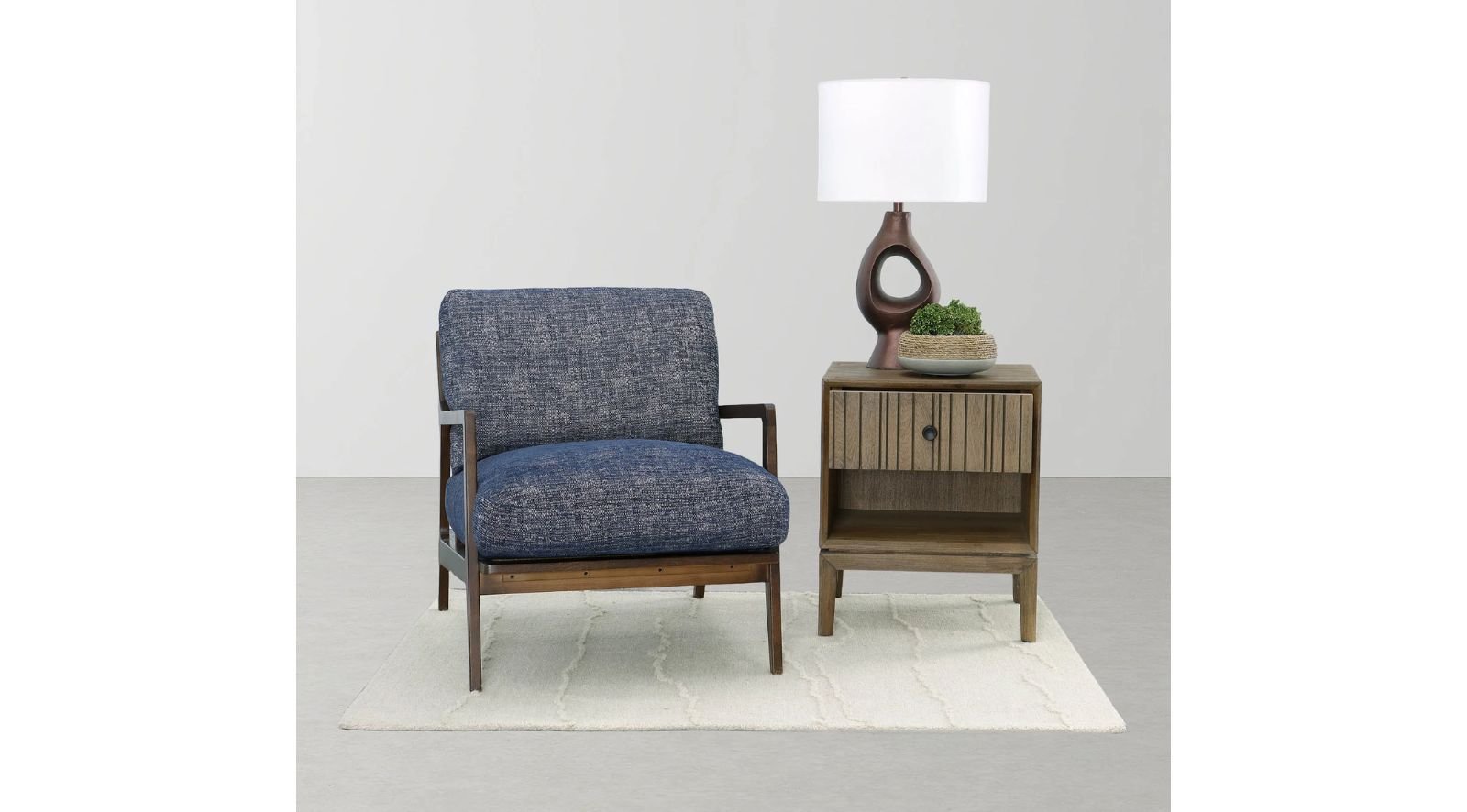 Las Vegas Lawrence Arm Chair - Royal Navy - Image 3
