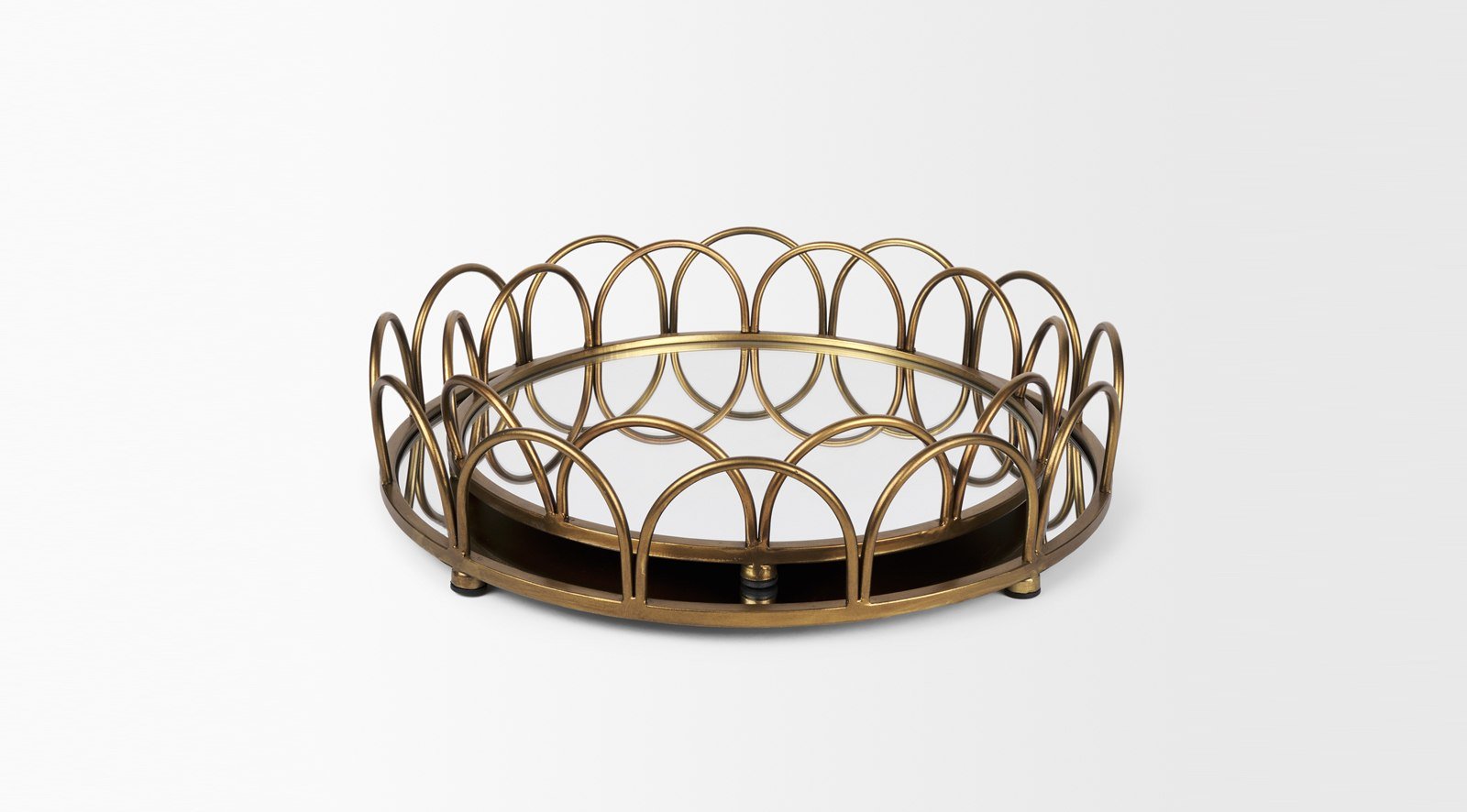 Lenore Mirror Trays Gold - Image 2