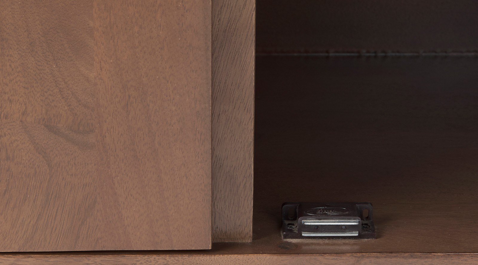 Lillie Medium Brown Wood 2 Door Tray Top Accent Cabinet - Image 7