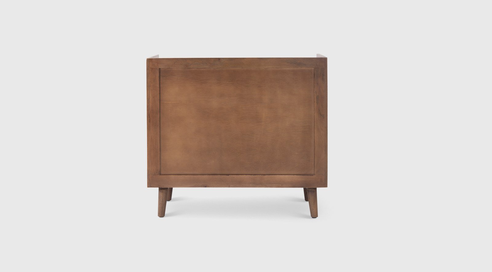 Lillie Medium Brown Wood 2 Door Tray Top Accent Cabinet - Image 4