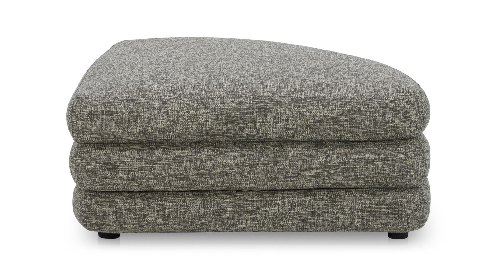 Lowtide Curved Ottoman- Stone - Image 2
