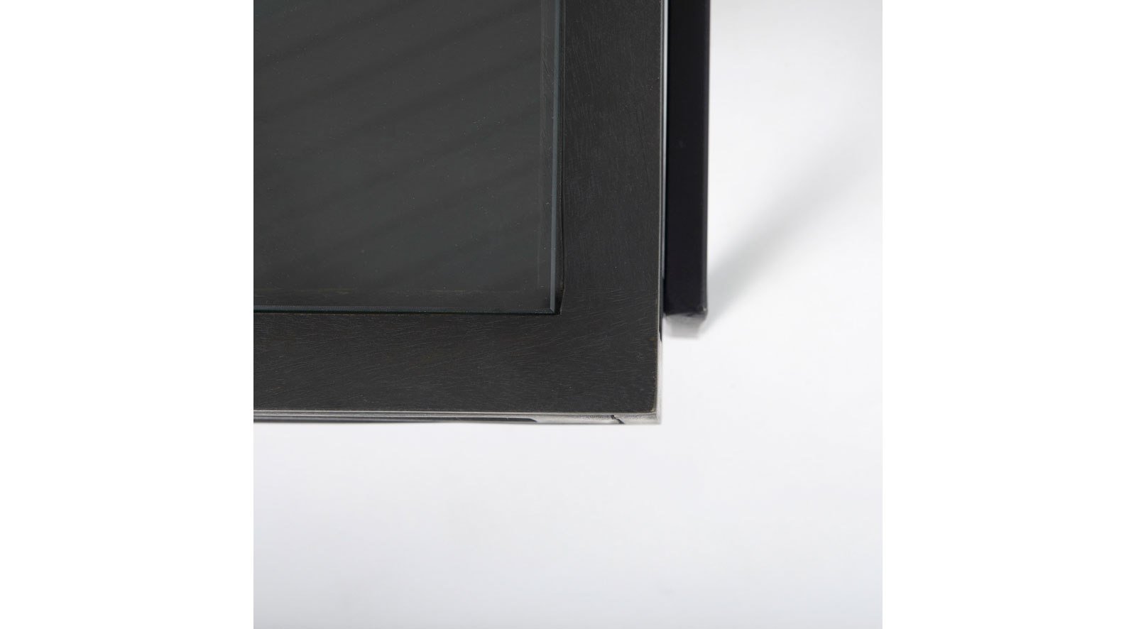 Arelius Dark Brown Wood W/Black Metal Frame Coffee Table - Image 4