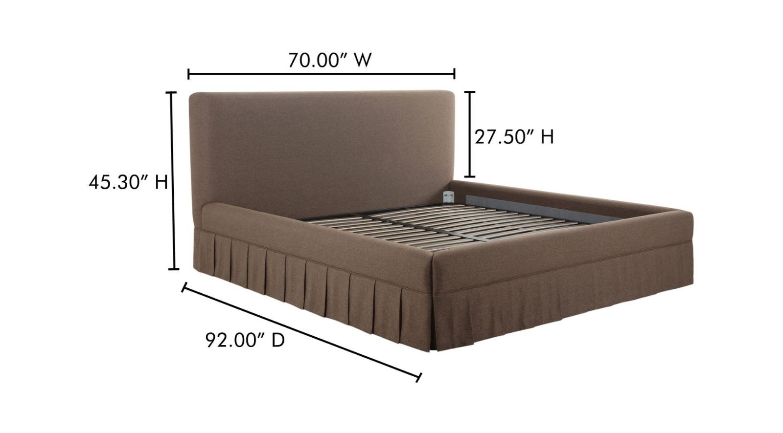 MAREN QUEEN BED- BROWN - Image 7