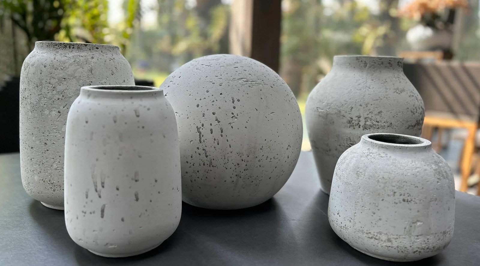 Taxco Medium Vase - Antique White