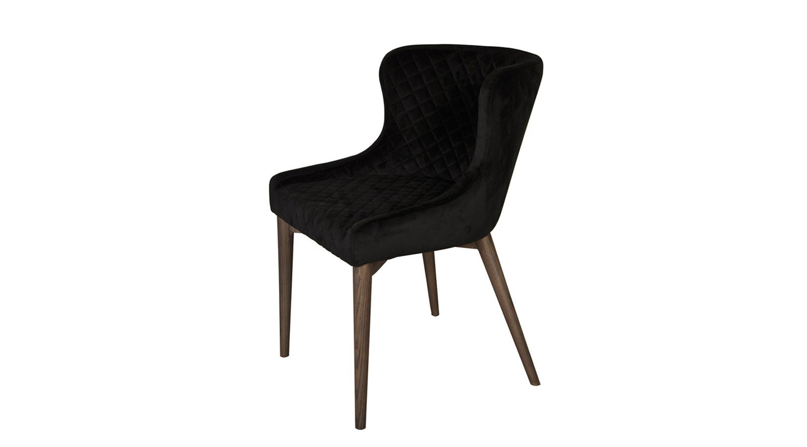 Milan Dining Chair - Black Velvet - Image 2