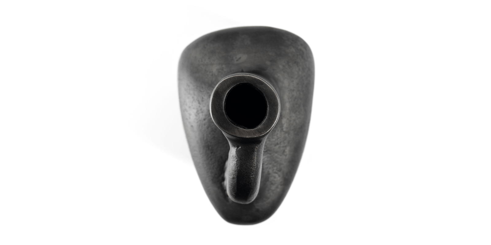 Miller Metal Vase, Small Grey - Image 2