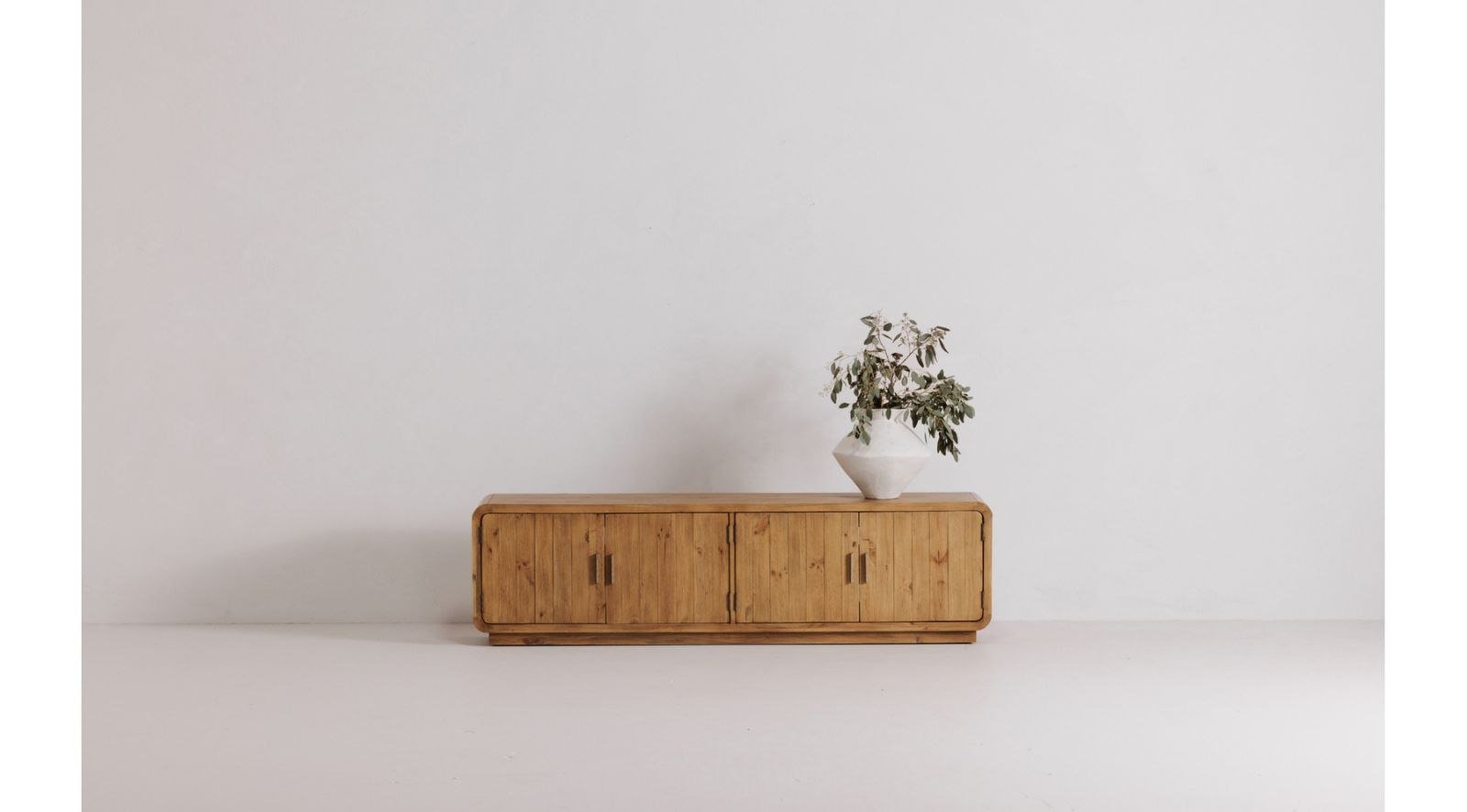 Monterey Media Cabinet- Rustic Blonde - Image 2