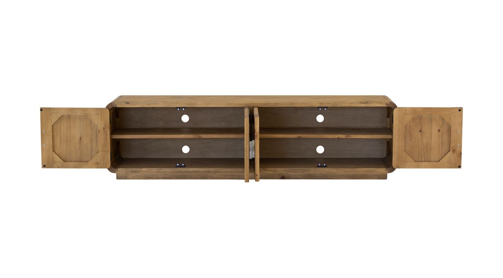 Monterey Media Cabinet- Rustic Blonde - Image 8