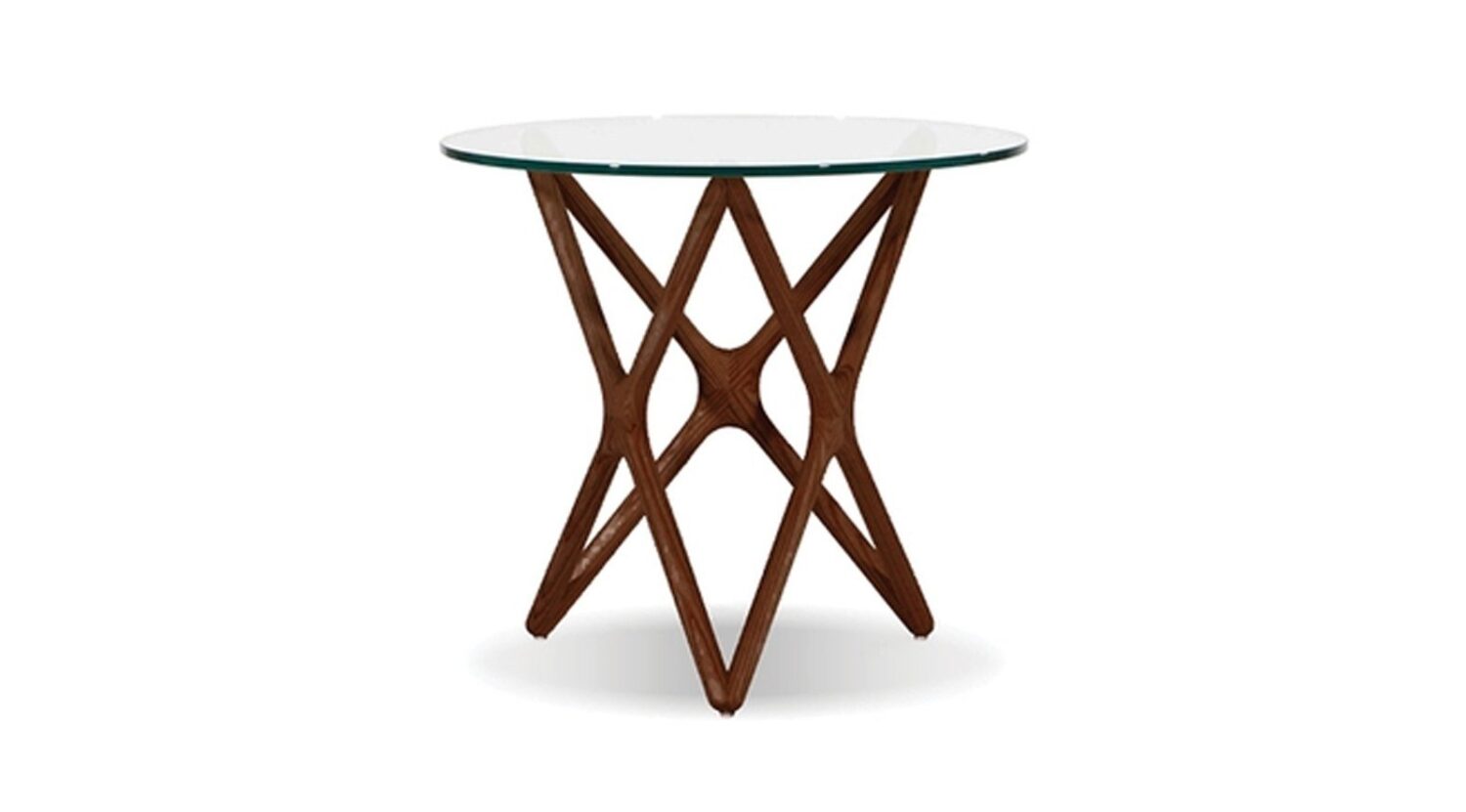Quasar End Table Stained Walnut