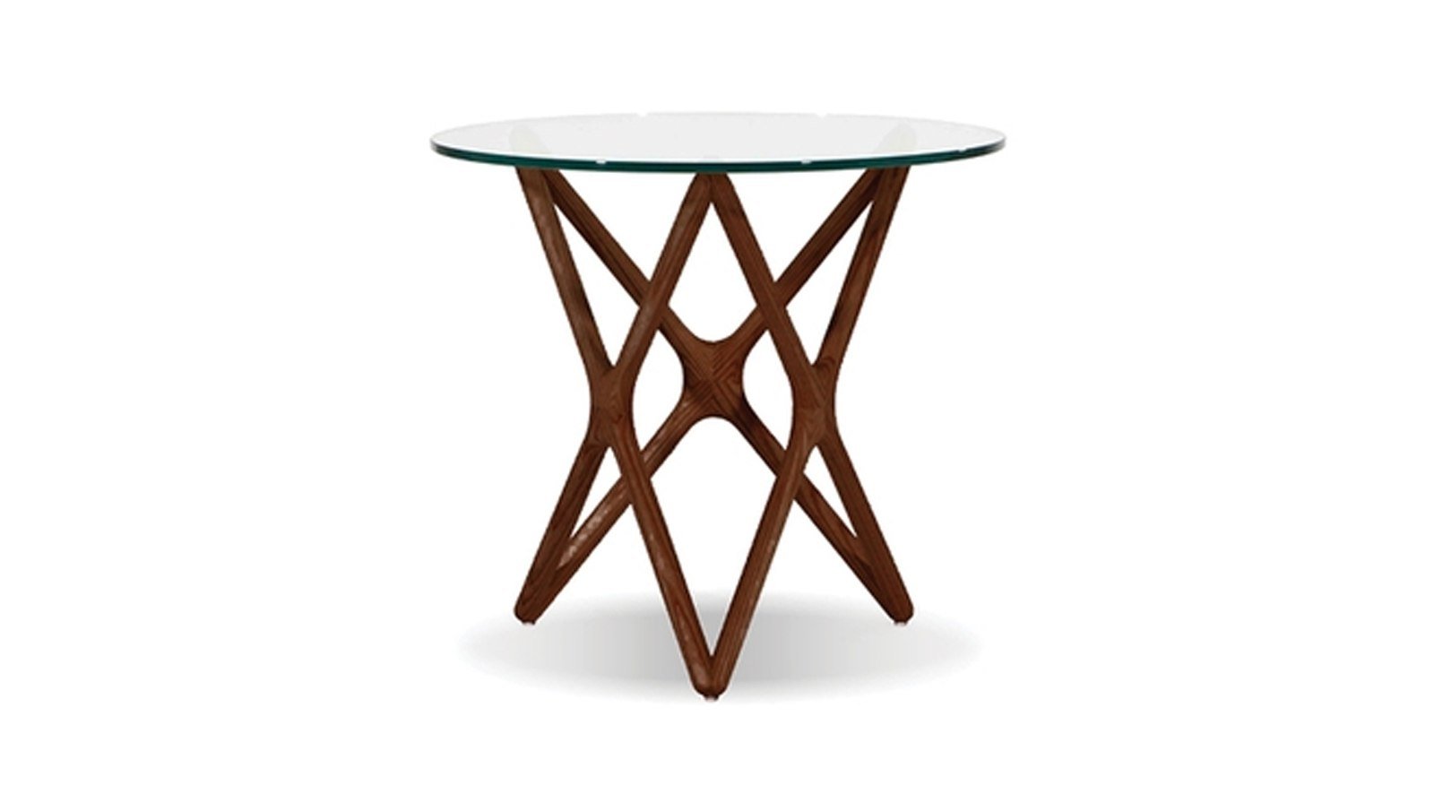 Quasar End Table Stained Walnut