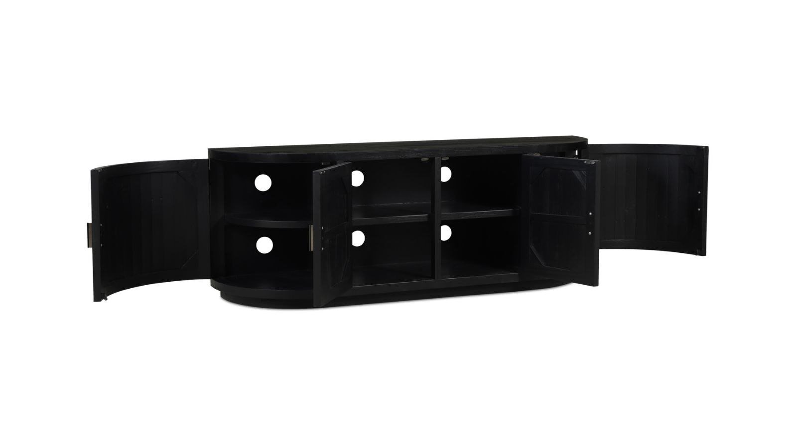Nicola Media Cabinet- Black - Image 8