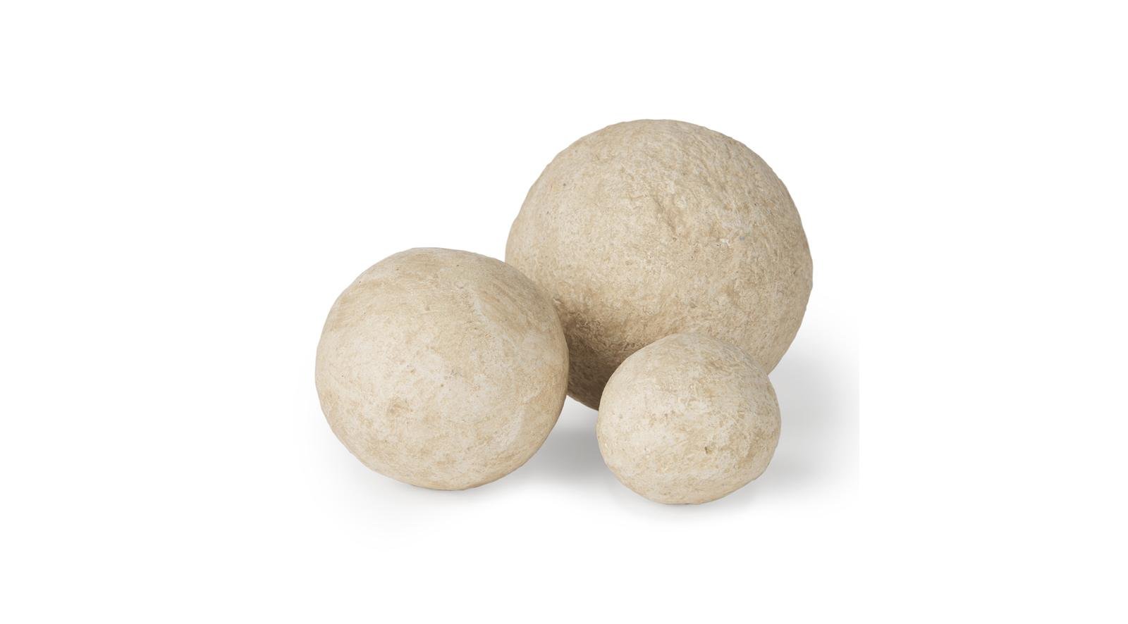 Sunita Paper Mache Orbs Beige