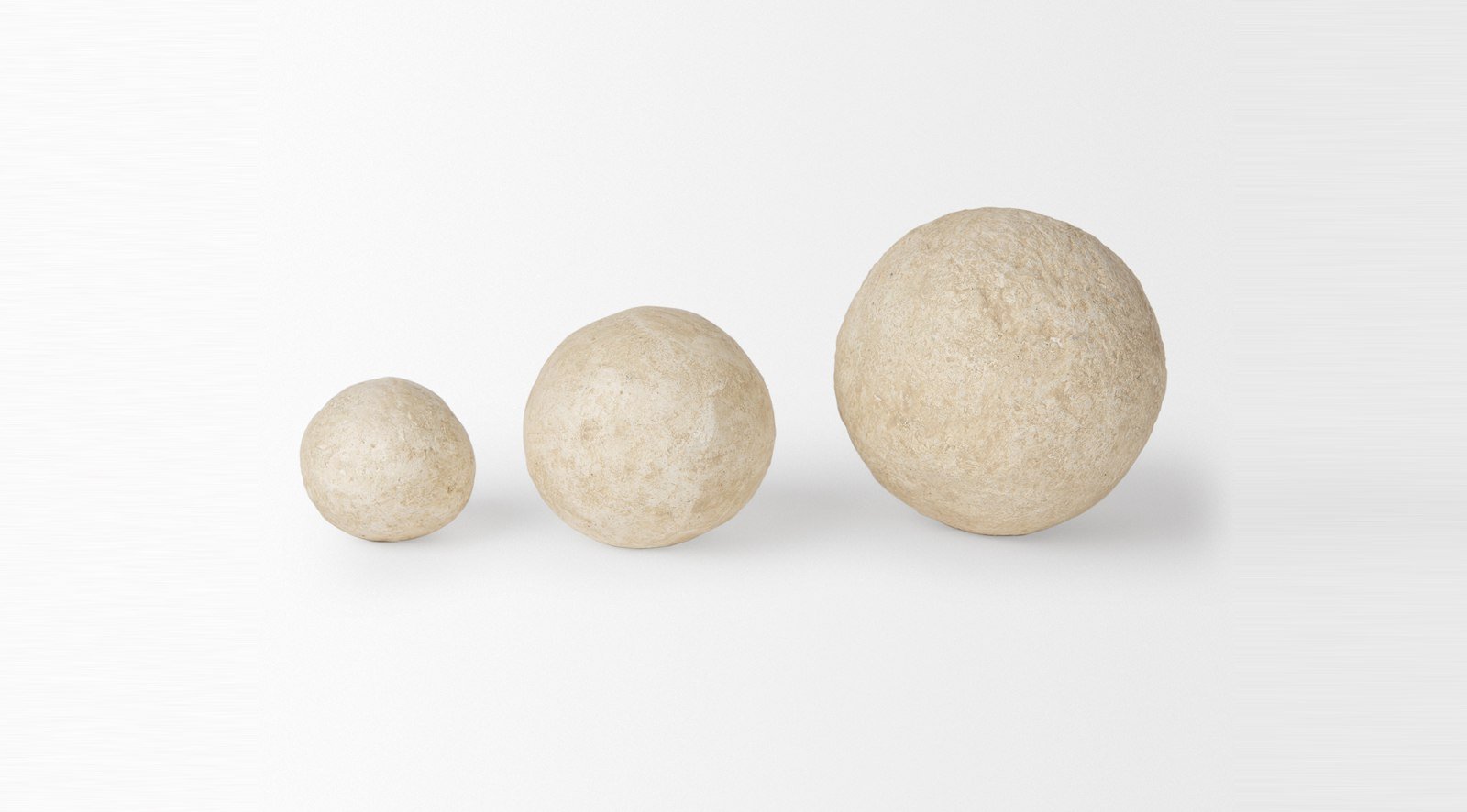 Sunita Paper Mache Orbs Beige - Image 2