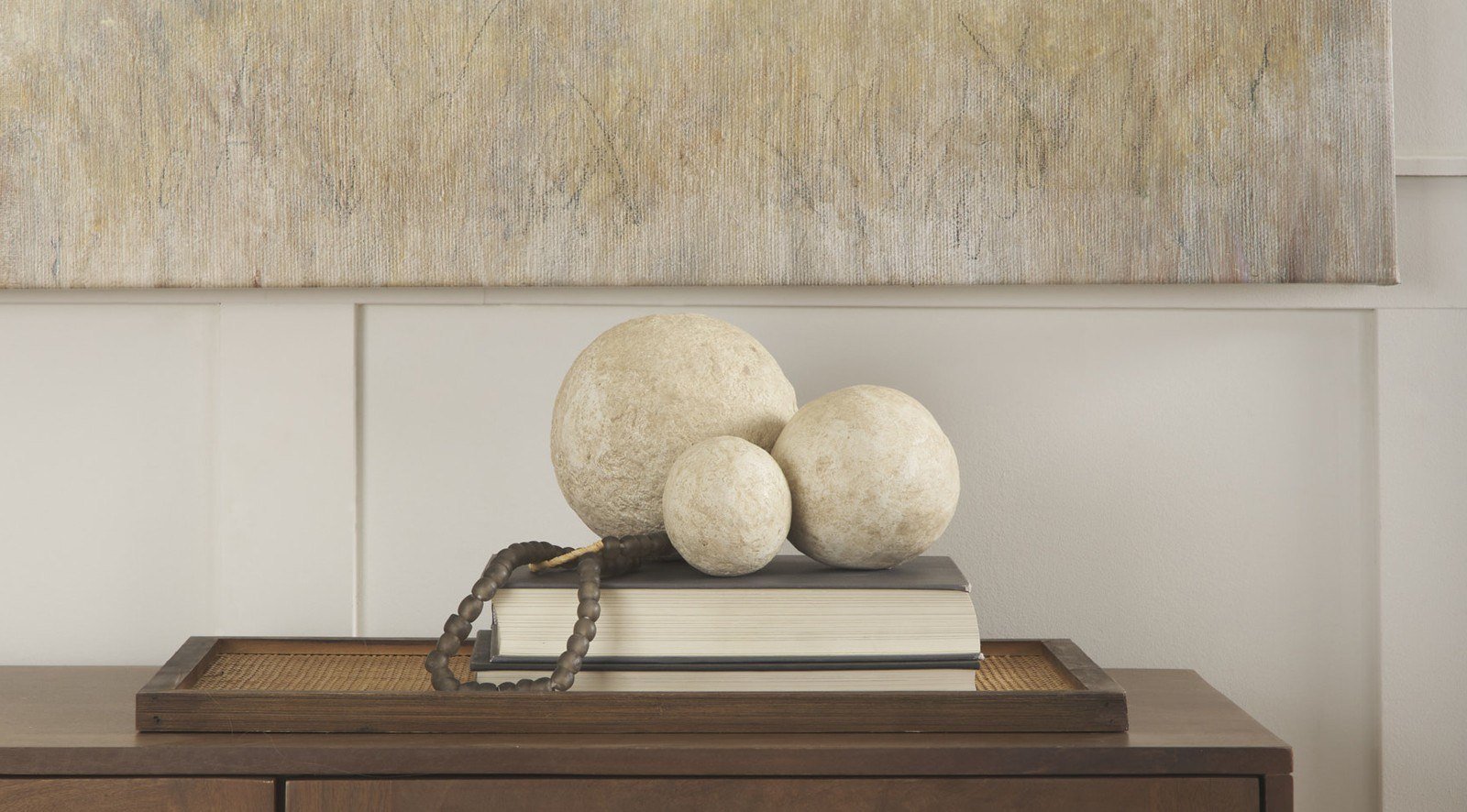 Sunita Paper Mache Orbs Beige - Image 6