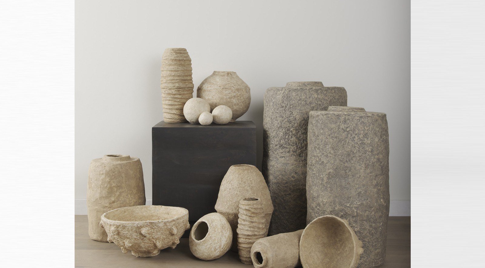 Sunita Paper Mache Orbs Beige - Image 5