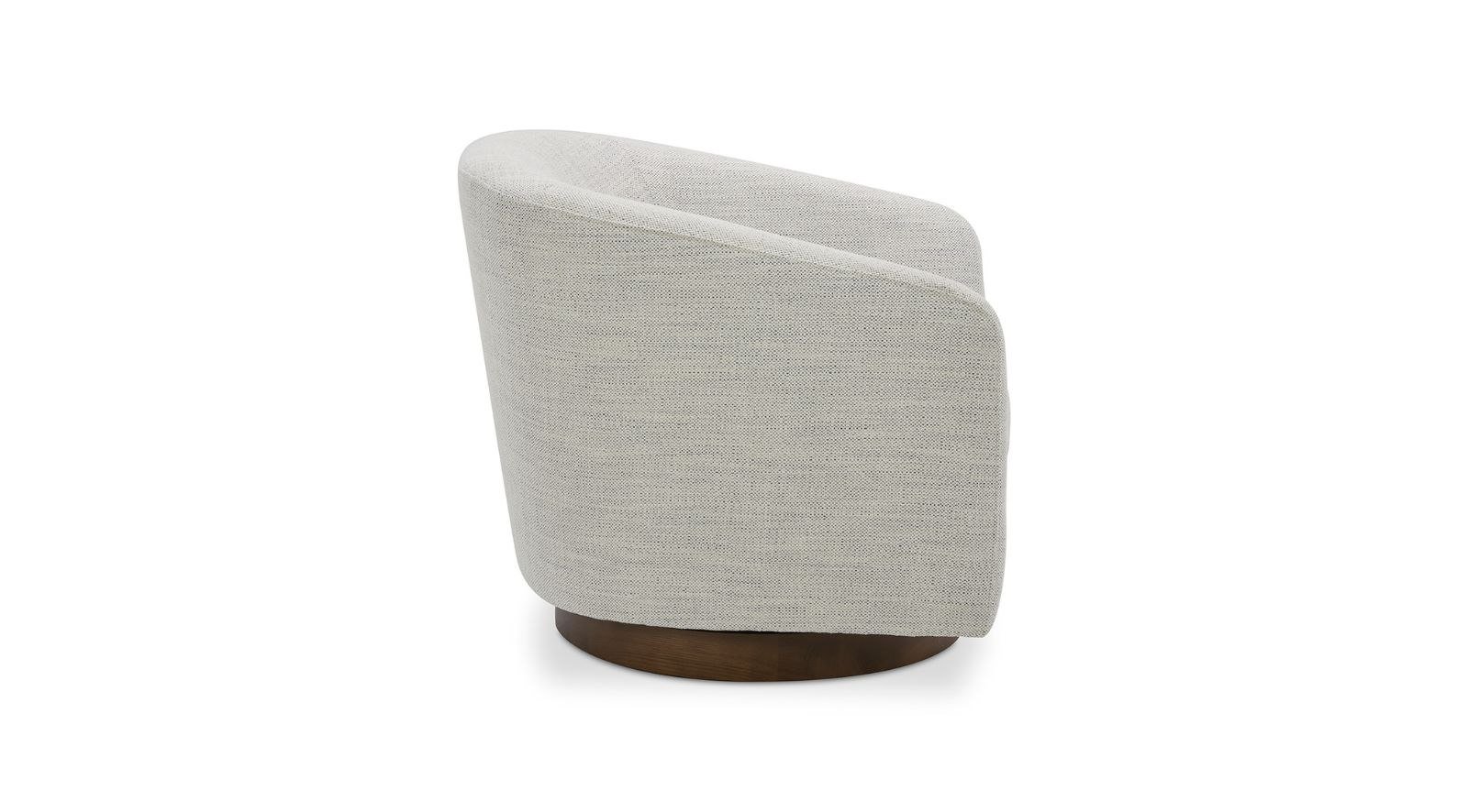 Oscy Swivel Chair- Splashed White - Image 3