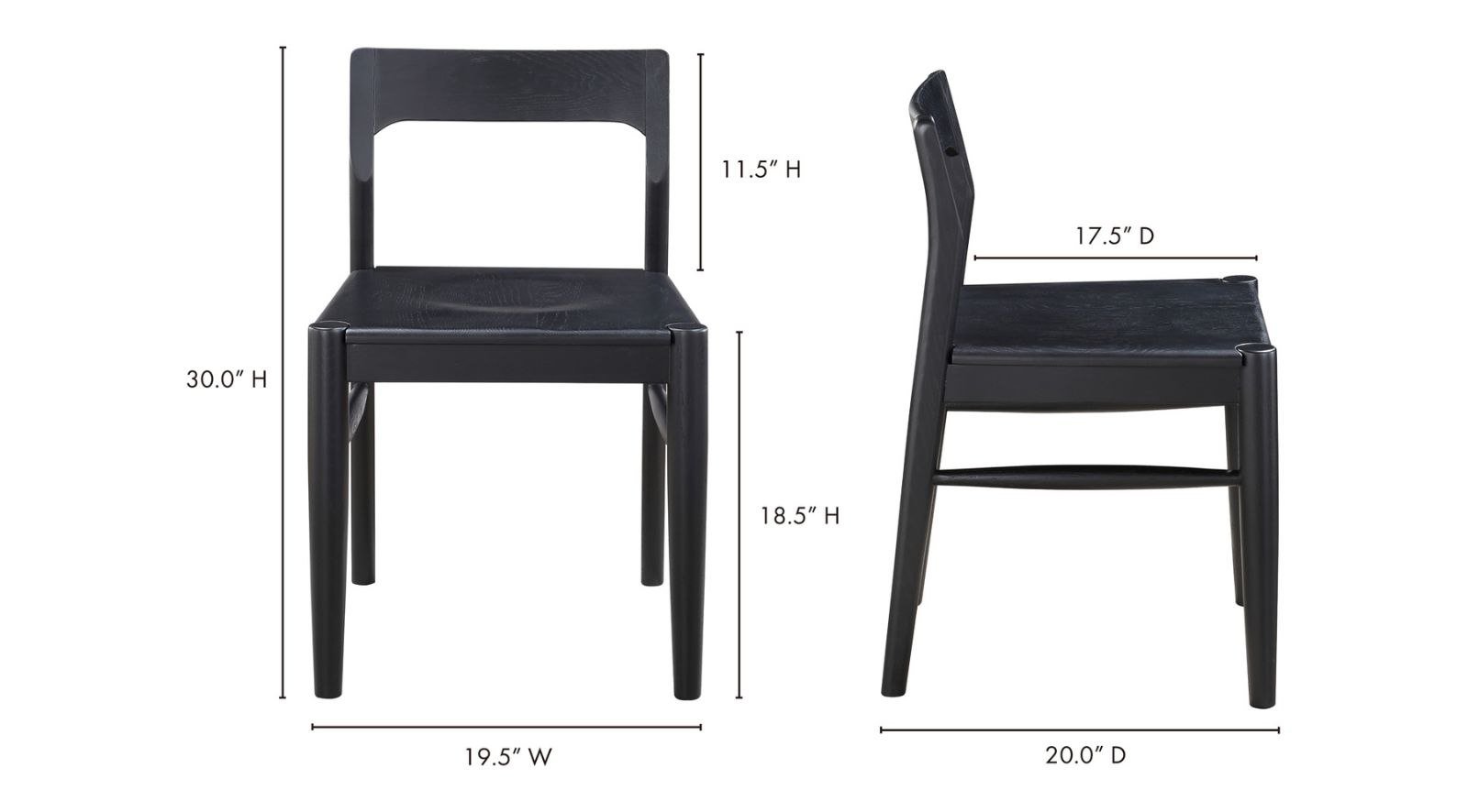 Owing Dining Chair-Black - Image 7