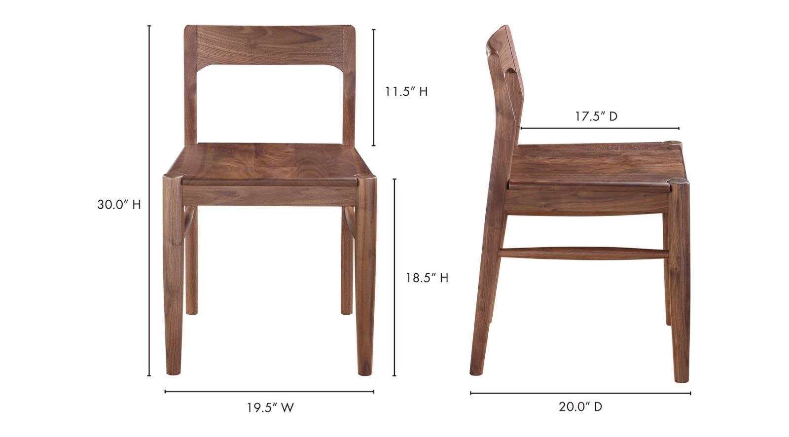Owing Dining Chair-Walnut - Image 4