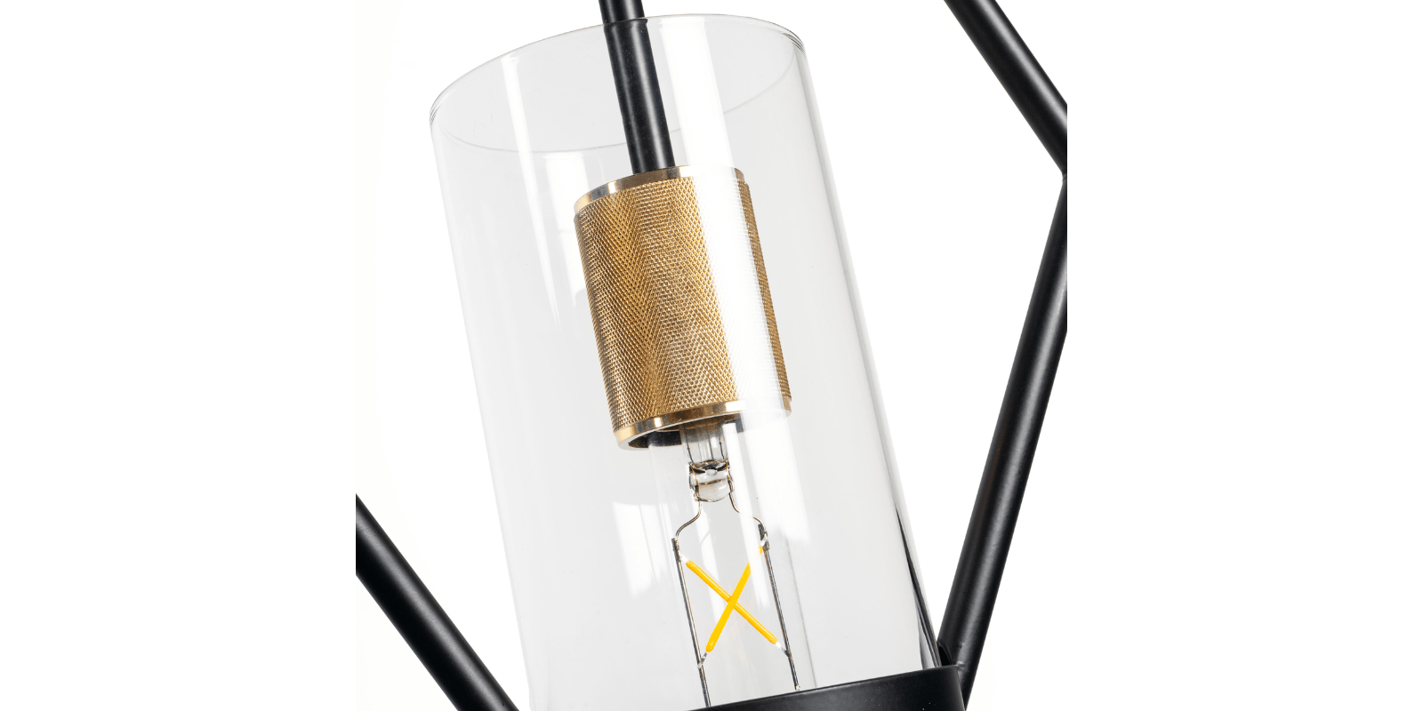 Eliana Pendant, Black And Brass - Image 6