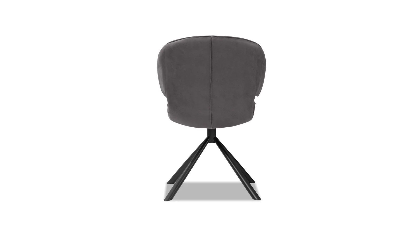 Hugo Swivel Dining Chair- Pewter - Image 2