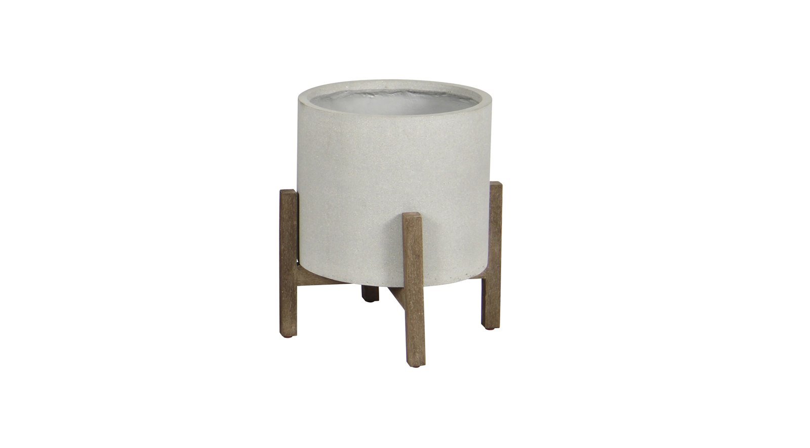 Patio Round Standing Pot - Natural Stone
