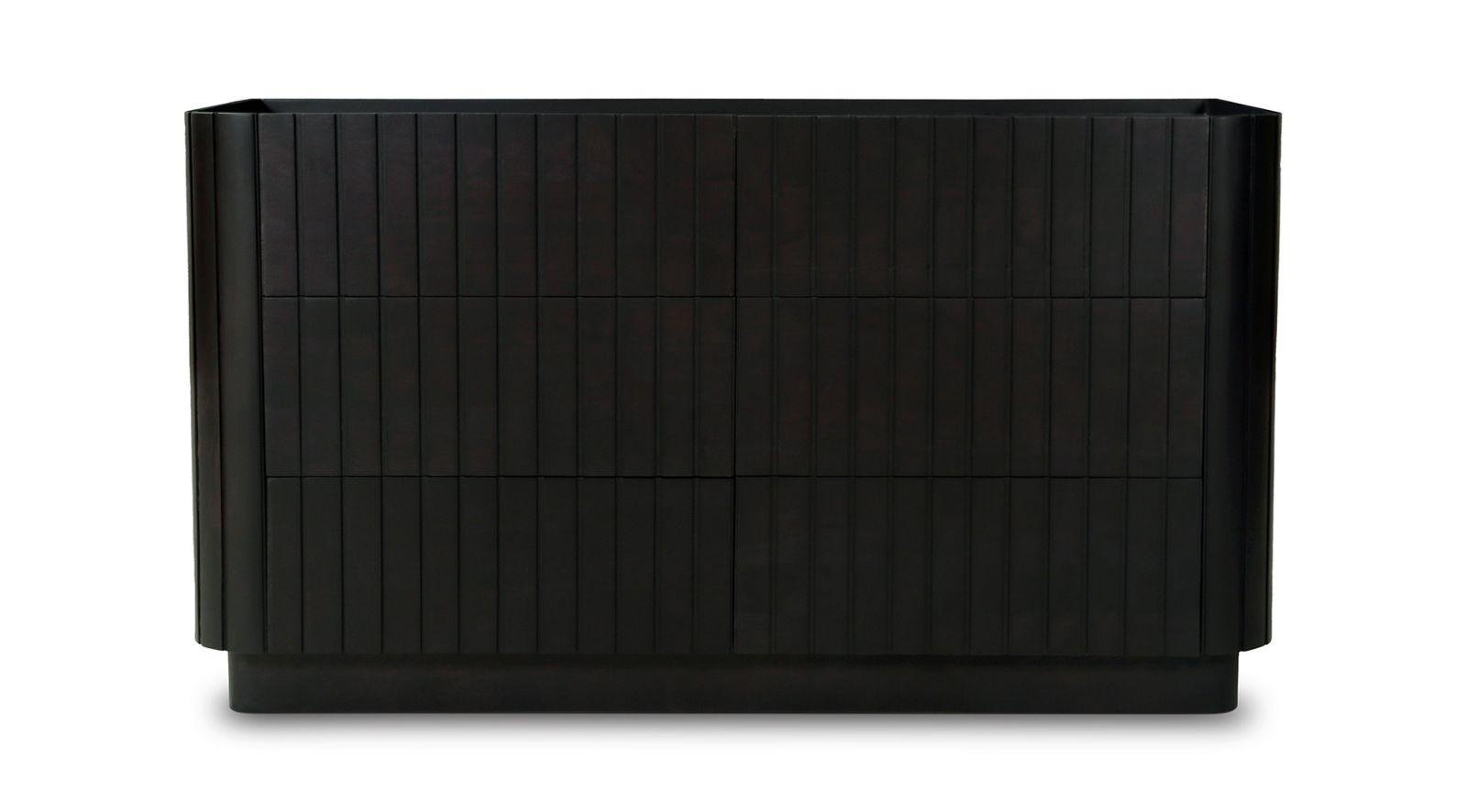 POVERA 6 DRAWER DRESSER-BLACK