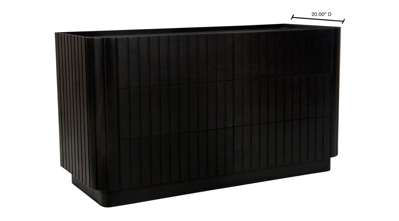 POVERA 6 DRAWER DRESSER-BLACK - Image 10