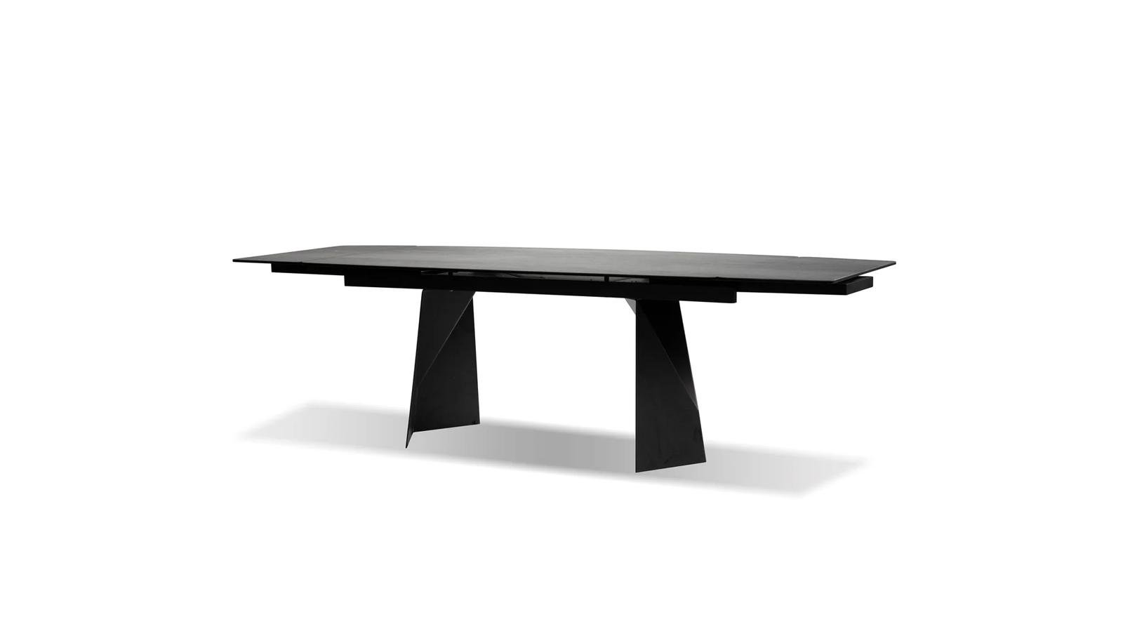 Prism Double Extension Dining Table Grey