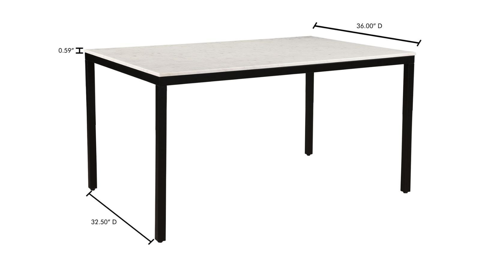 Parson Marble Dining Table Small - Image 4