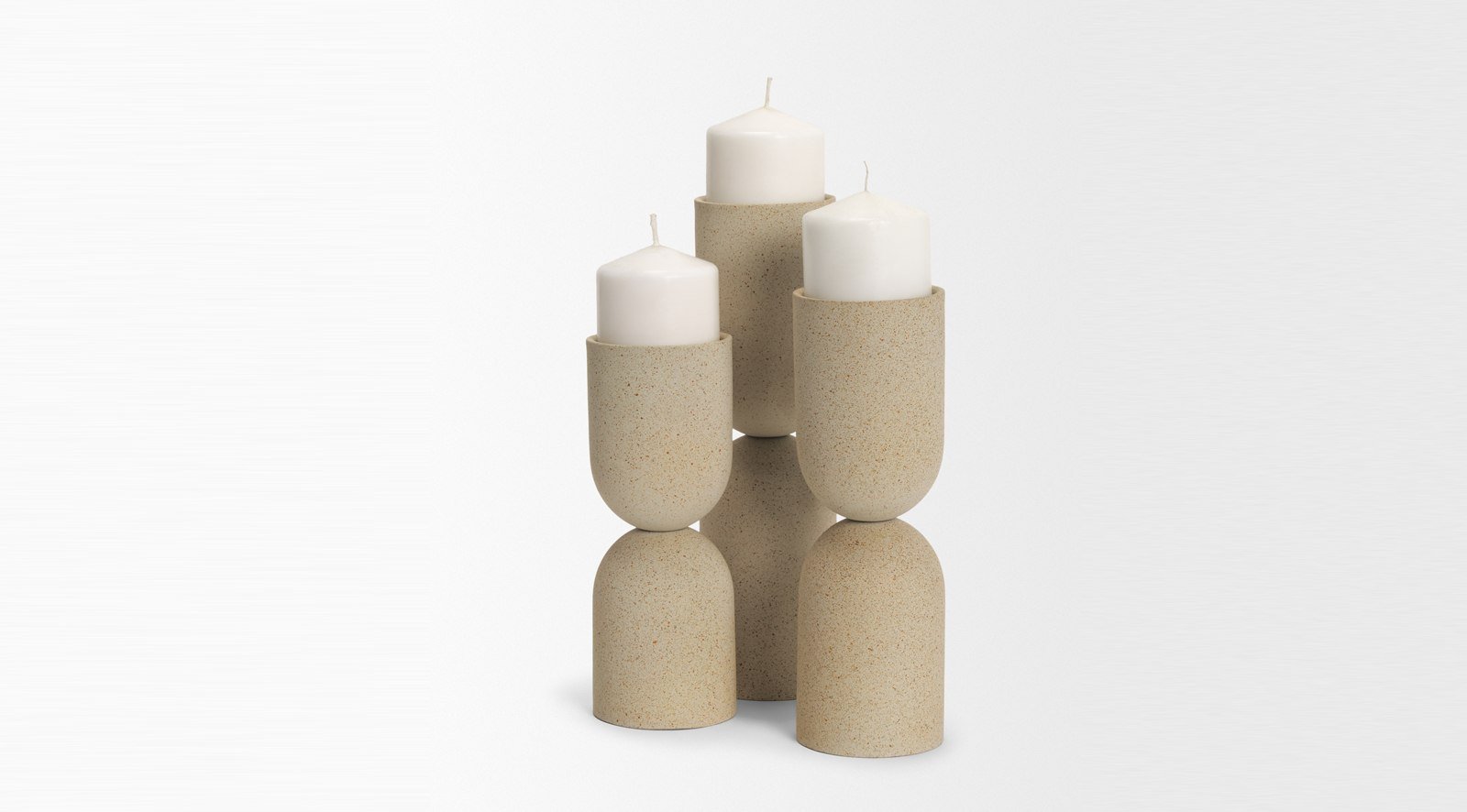 Qamra Black Candle Holder Tall - Image 2