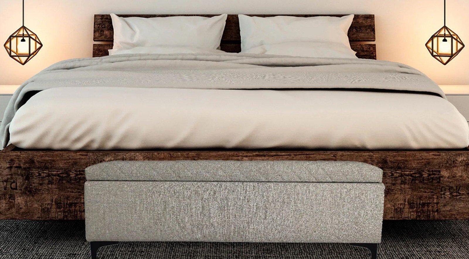 Rizzle Storage Bench Tan - Image 3