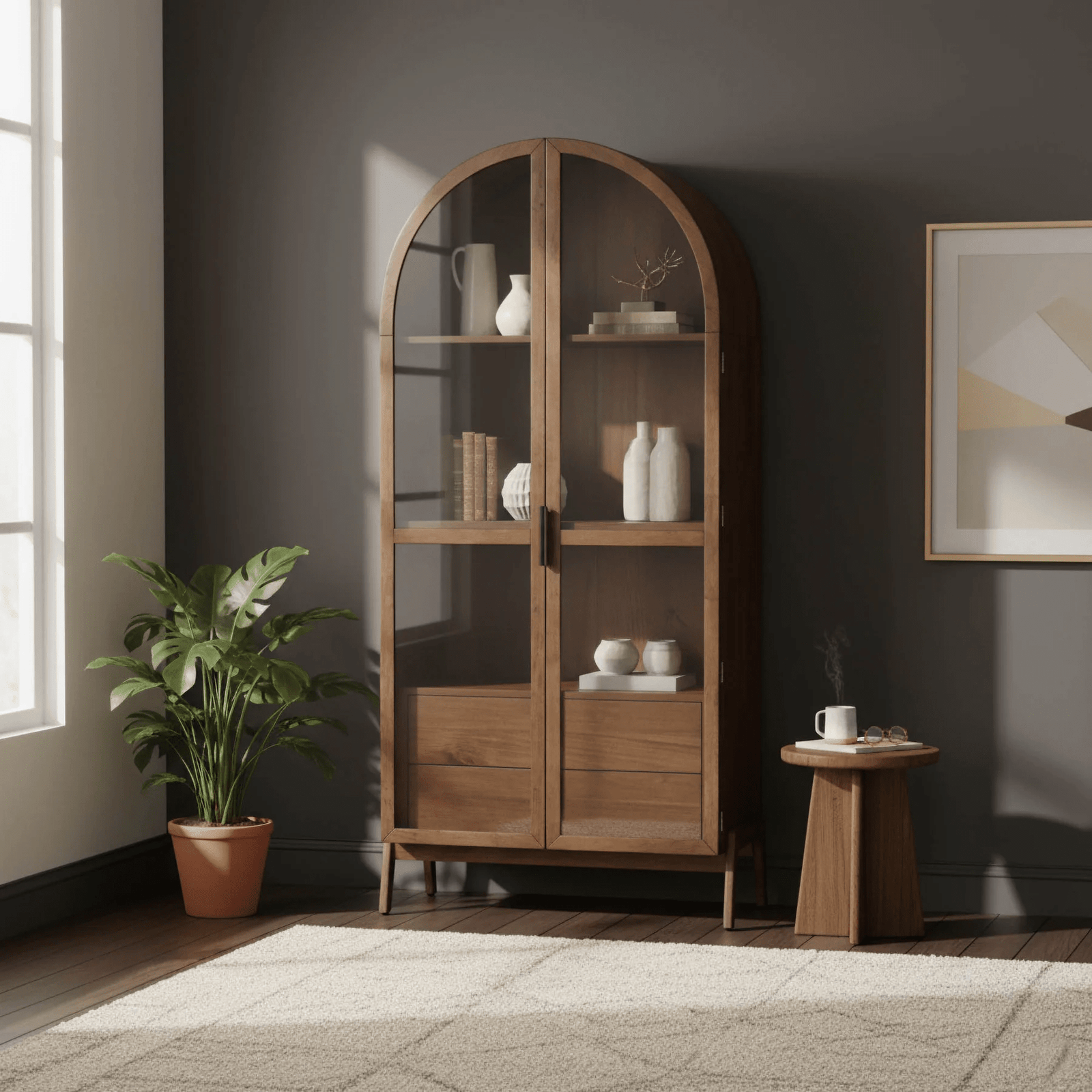 Brunette Display Cabinet - Image 6