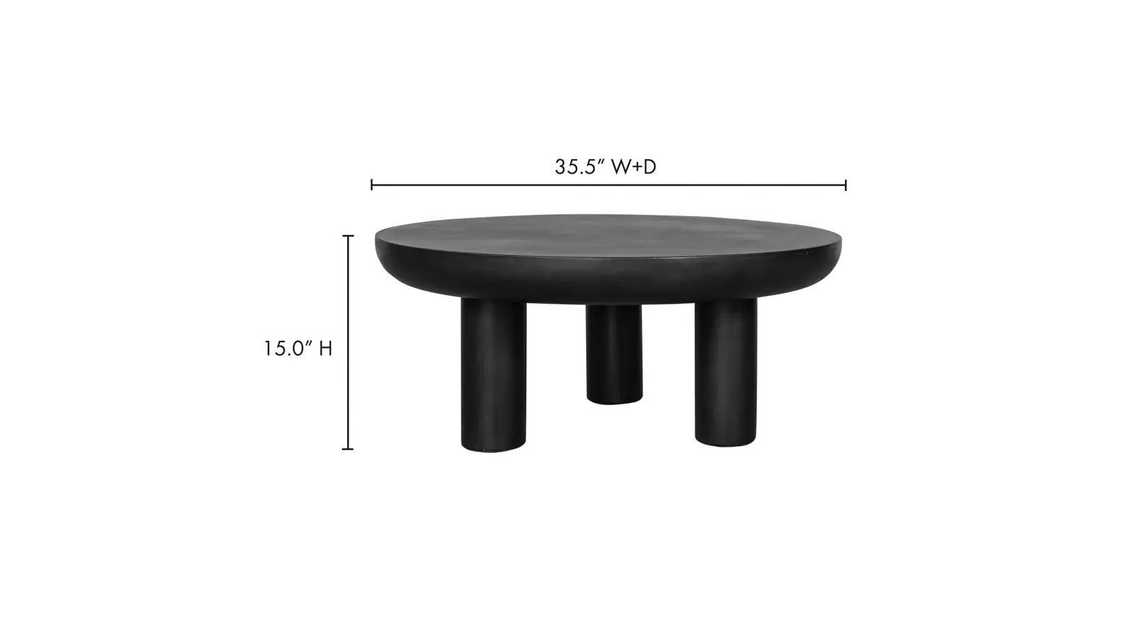Rocca Coffee Table Black - Image 4