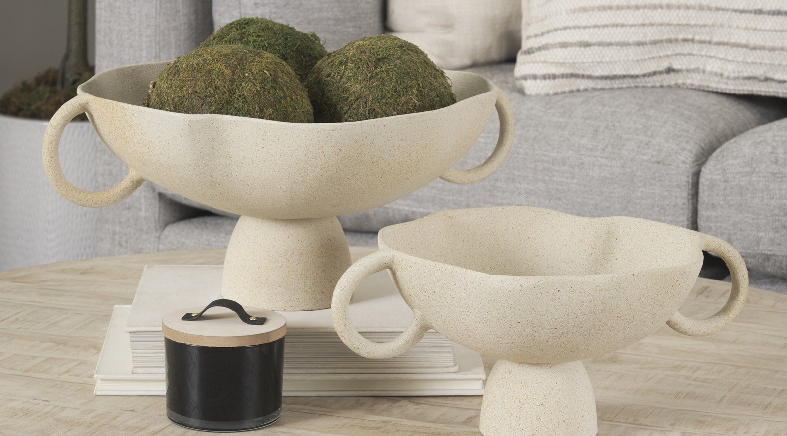 Radka Bowl Beige Large - Image 9
